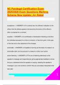 NC Paralegal Certification Exam  2025&sol;2026 Exam Questions Marking  Scheme New Update &vert; A&plus; Rated 