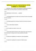 MPH 6011 EXAM 9 QUESTIONS WITH CORRECT ANSWERS&excl;&excl;
