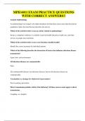 MPH 6011 EXAM QUESTIONS WITH CORRECT ANSWERS&excl;&excl;