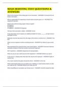 MASS HOISTING TEST QUESTIONS & ANSWERS