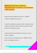NEBOSH IOG Exam&colon; Element 1  2025&sol;2026 Exam Questions and Answers  &vert; 100&percnt; Solved 