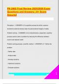 PN 2002 Final Review 2025&sol;2026 Exam  Questions and Answers &vert; A&plus; Score  Assured 