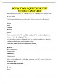 PCNSA EXAM 1 QUESTIONS WITH CORRECT ANSWERS&excl;&excl;