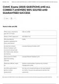 CMMC Exams &lpar;2025&rpar; QUESTIONS AND ALL CORRECT ANSWERS 100&percnt; SOLVED AND GUARANTEED SUCCESS