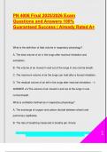PN 4006 Final 2025&sol;2026 Exam  Questions and Answers 100&percnt;  Guaranteed Success &vert; Already Rated A&plus; 