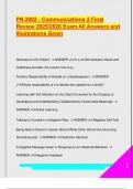 PN 2002 EXAM PACKAGE DEAL QUESTIONS AND VERIFIED DETAILED ANSWERS &vert; 100&percnt; GUARANTEED PASS &vert; ALREADY GRADED A&plus;