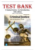 Criminal Justice&colon; An Introduction 14th Edition - Test Bank by Frank Schmalleger &lpar;ISBN&colon; 9780138105358&rpar;