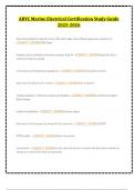 ABYC Marine Electrical Certification Study Guide 2025-2026