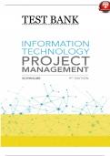 Test Bank for Information Technology Project Management 8th Edition by Kathy Schwalbe 9781285452340