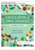 Test Bank For Calculation of Drug Dosages 12th Edition by Sheila J&period; Ogden&comma; Linda Fluharty