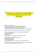 Introduction to Incident Command System ICS-100 questions and answers well illustrated&period;