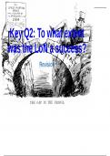 Key Q2&colon; To what extent was the League of Nations a Success&quest;