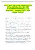 NC Pesticide Applicator Core FINAL EXAM  STUDY GUIDE 2025&sol;2026 COMPLETE  QUESTIONS WITH VERIFIED CORRECT  SOLUTIONS &vert;&vert; 100&percnt; GUARANTEED PASS  <RECENT VERSION> 