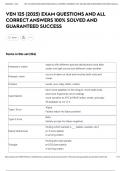VEN 125 &lpar;2025&rpar; EXAM QUESTIONS AND ALL CORRECT ANSWERS 100&percnt; SOLVED AND GUARANTEED SUCCESS