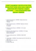 Flight Paramedic Certification FINAL  EXAM STUDY GUIDE 2025&sol;2026 COMPLETE  QUESTIONS WITH VERIFIED CORRECT  SOLUTIONS &vert;&vert; 100&percnt; GUARANTEED PASS  <RECENT VERSION> 