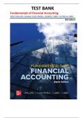 TEST BANK for Fundamentals of Financial Accounting&comma; 8th Edition by Phillips&comma; Clor-Proell&comma; Robert Libby&comma; and Patricia Libby &vert;all chapters&vert;