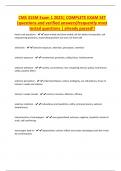 CMS 315M Exam 1 2025&vert; COMPLETE EXAM SET &lpar;questions and verified answers&rpar;frequently most tested questions &vert; already passed&excl;&excl;