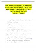 88M AIT Red Book FINAL EXAM STUDY  GUIDE 2025&sol;2026 COMPLETE QUESTIONS  WITH VERIFIED CORRECT SOLUTIONS &vert;&vert;  100&percnt; GUARANTEED PASS  <RECENT VERSION> 