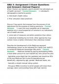 GBA 3 Assignment 3 Exam Questions and Answers &lpar;Solved Papers&rpar;