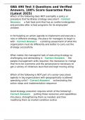 GBA 490 Test 3 Questions and Verified Answers&comma; 100- Score Guarantee Pass &lpar;Latest 2025&rpar;&period;
