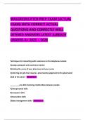 WALGREENS PTCB PREP EXAM &lpar;ACTUAL EXAM&rpar; WITH CORRECT ACTUAL QUESTIONS AND CORRECTLY WELL DEFINED ANSWERS LATEST ALREADY GRADED A&plus; 2025 &ndash; 2026
