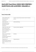GMS 6551 Final EXAM &lpar;2025&rpar; 100&percnt;VERIFIED &vert; QUESTIONS AND ANSWERS &vert; GRADED A&plus;&period;