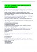 FSC 325 Exam III Prep Questions and Answers Rated A&plus;