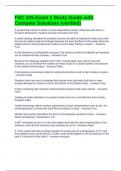 FSC 325 Exam 1 Study Guide with Compete Solutions &lpar;verified&rpar;