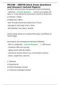 MCCQE - OBGYN block Exam Questions and Answers &lpar;Solved Papers