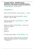 Canada Q Bank - MCCQE1 Exam Questions and Answers &lpar;Solved Papers&rpar;&period;