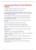 security guard Exam A&plus; Pass 2025 New Update