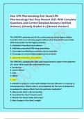 Hesi LPN Pharmacology Exit Exam&sol;LPN  Pharmacology Hesi Prep Newest 2025 With Complete  Questions And Correct Detailed Answers &lpar;Verified  Answers&rpar; &vert;Already Graded A&plus;&vert;&vert;Newest Version&excl;&excl; 