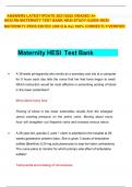HESI Maternity & Pediatrics Study Guide &ndash; 300 Verified Questions and Answers &vert; 100&percnt; Accuracy for Exam Success