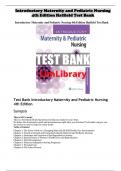 Test Bank Introductory Maternity and Pediatric Nursing  4th Edition