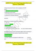 AORN Periop 101 Final Exam Questions and  Answers &lpar;2025&rpar;