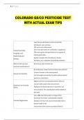 COLORADO QS&sol;CO PESTICIDE TEST  WITH ACTUAL EXAM TIPS 
