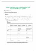 NR602 Final Exam Study Guide Complete Study Solutions With Latest Updates