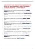 SMARTSHEET CORE PRODUCT EXAM NEWEST EXAM 2025 &vert; ALL QUESTIONS AND CORRECT ANSWERS &vert; ALREADY GRADED A&plus; &vert; LATEST VERSION