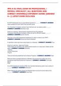 IPPS A DL FINAL EXAM HR PROFESSIONAL &sol; PAYROLL SPECIALIST &vert; ALL QUESTIONS AND CORRECT ANSWERS&vert;&vert;2 DIFFERENT EXAMS &vert;&vert;GRADED A&plus; &vert;&vert; LATEST EXAM 2025&sol;2026