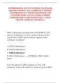 SUPERIOR REAL ESTATE SCHOOL EXAM BANK  2025&sol;2026 NEWEST &vert; ALL CURRENTLY TESTING  AND FREQUENTLY TESTED QUESTIONS AND  ANSWERS WITH A STUDY GUIDE &vert; EXPERT  VERIFIED FOR GUARANTEED PASS &vert; LATEST  UPDATE &sol;ALREADY GRADED A&plus; 