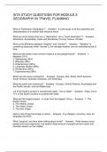 IATA STUDY QUESTIONS FOR MODULE 2&colon; GEOGRAPHY IN TRAVEL PLANNING