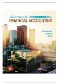 TEST BANK FOR Advanced Financial Accounting 13th edition by Theodore E&period; Christensen&comma; David M&period; Cottrell&comma; Cassy Budd ISBN&colon; 978-1265042615 COMPLETE GUIDE ALL CHAPTERS COVERED 100&percnt; VERIFIED A&plus; GRADE ASSURED&excl;&excl;&excl;&excl;&excl;NEW LATEST UPDATE&excl;&excl;&excl;&excl;&excl;&excl;