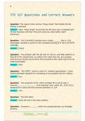 FTE 217 Questions and Correct Answers