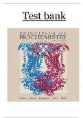  Test Bank Principles Of Biochemistry 4th Edition&semi; By H&period; Robert Horton & 4 More&vert; All Chapters 1-23 Covered&vert; Original&vert; Verified&vert; Updated Edition&vert; Rated A&plus;&vert; Test Bank