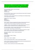 FINANCIAL ACCOUNTING FAC 1502 EXAM QUESTIONS AND ANSWERS