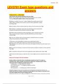 LEV3701 Exam type questions and answers