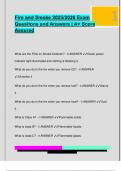  Fire and Smoke 2025&sol;2026 Exam  Questions and Answers &vert; A&plus; Score  Assured