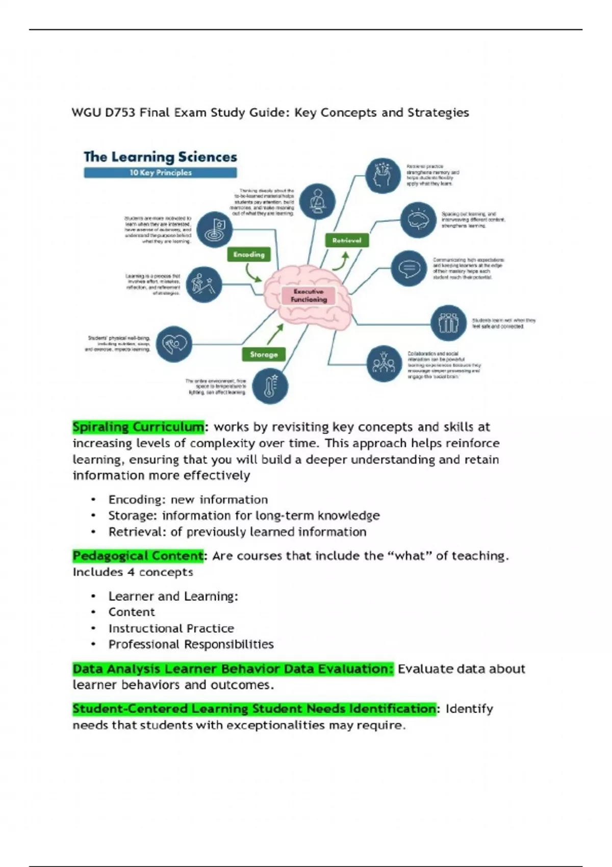 WGU D753 Final Exam Study Guide: Key Concepts and Strategies | 2025 ...