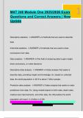 MAT 240 Module One 2025&sol;2026 Exam  Questions and Correct Answers &vert; New  Update