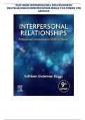 Test Bank For Interpersonal Relationships 9th Edition by Kathleen Underman Boggs&comma; All 26 Chapters Covered&comma; Verified Latest Edition